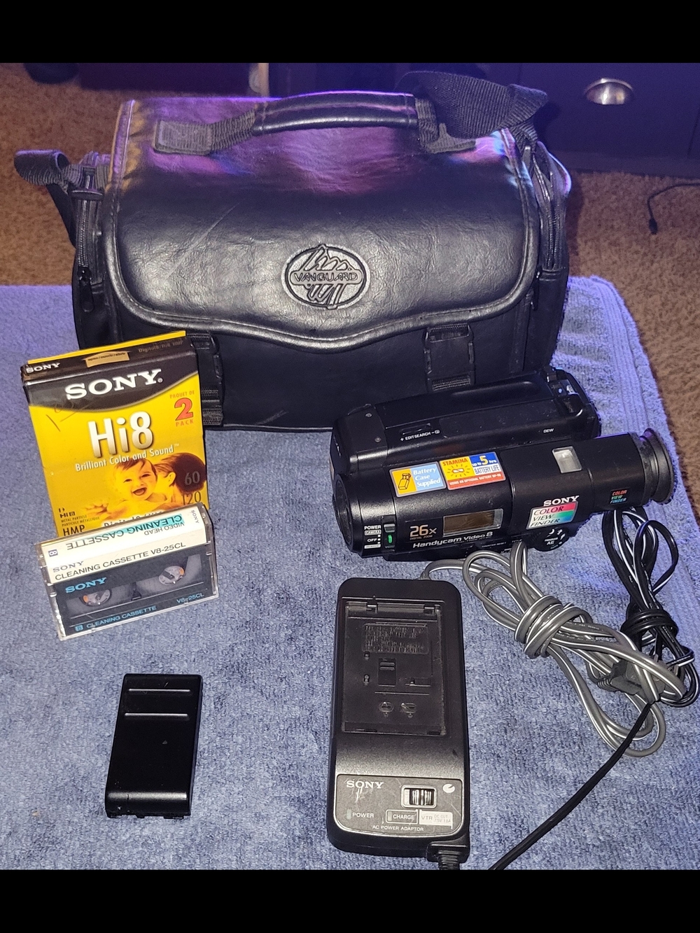 Sony Handycam Video8 Camcorder Package w/ Tapes and Much More.